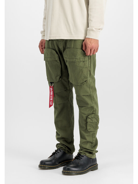 Alpha Industries Alpha Industries Spodnie cargo Tactical Pant Zielony Tapered Fit