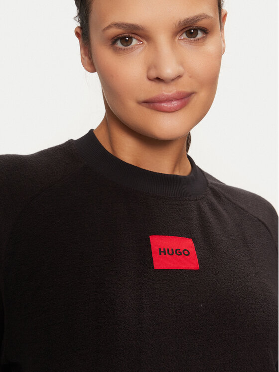HUGO Hugo Sweater Snoozie 50523414 Fekete Regular Fit