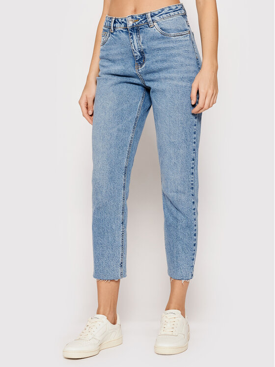 Vero Moda Džínsy Brenda 10247009 Modrá Straight Fit