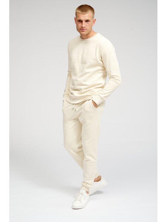 TeeShoppen TeeShoppen Joggery 'Basic Collection' Beżowy Regular Fit