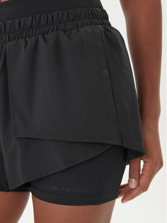 Girlfriend Collective Girlfriend Collective Pantaloni scurți sport Fallon 4093 Negru Regular Fit