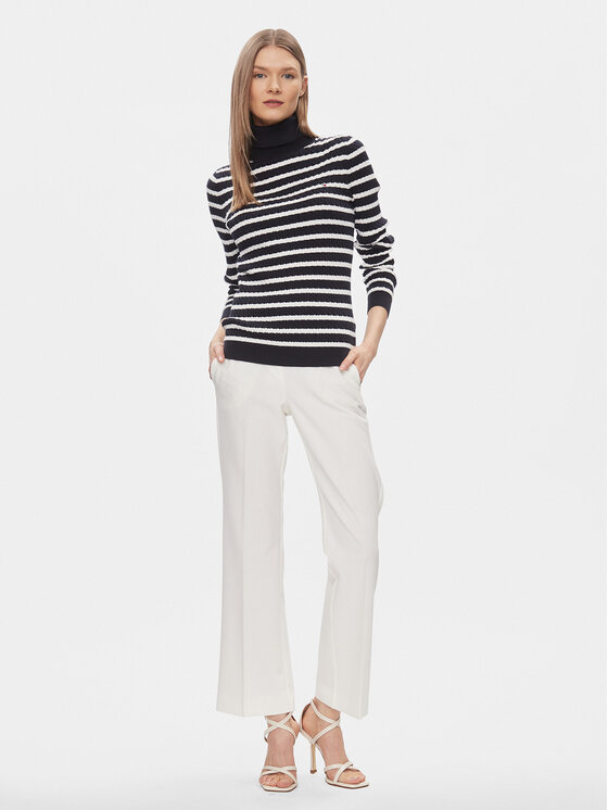 Tommy Hilfiger Tommy Hilfiger Dolčevita WW0WW40678 Plava Slim Fit