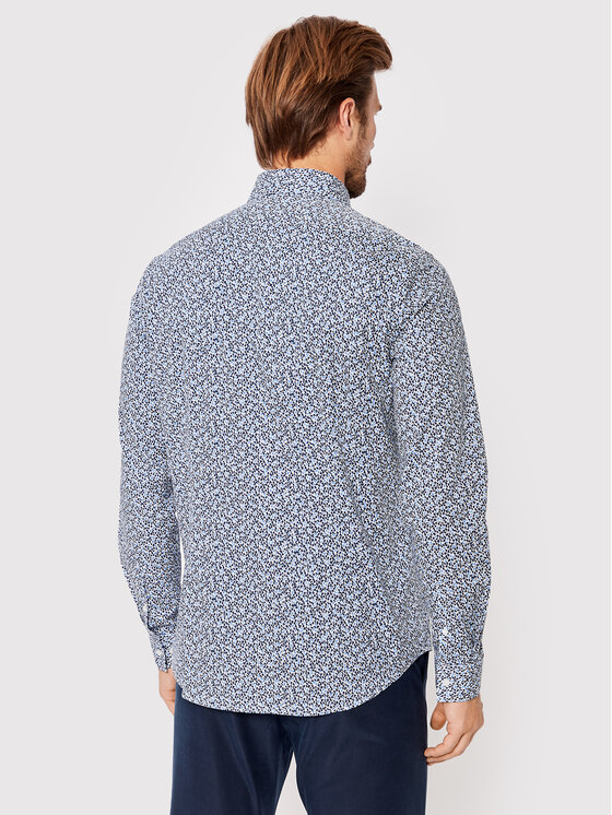 Calvin Klein Calvin Klein Риза Seasonal print K10K109172 Син Slim Fit