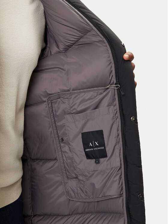Armani Exchange Armani Exchange Vatovaná bunda XM001846 AF16340 UC001 Čierna Regular Fit
