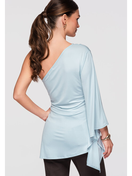 Ombre Ombre Koszula OW-SH-E0005 Niebieski Slim Fit