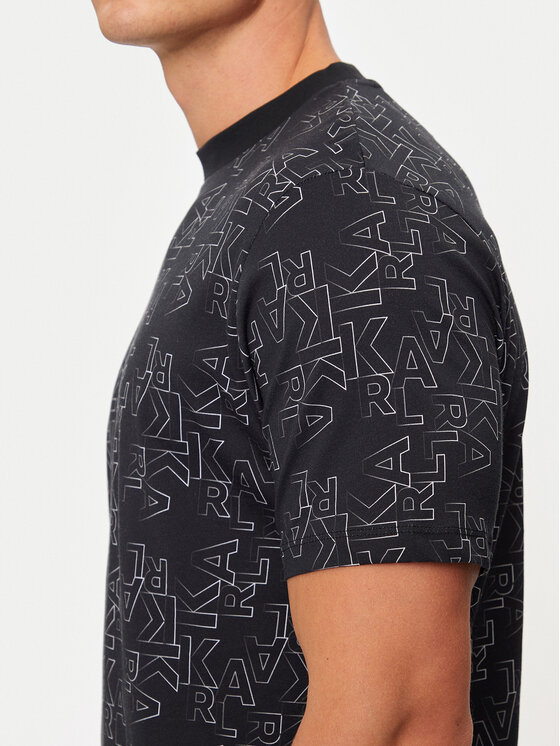 KARL LAGERFELD KARL LAGERFELD T-Shirt 755039 544224 Czarny Regular Fit