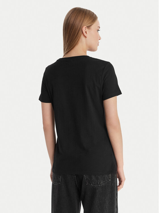 Guess Guess Tričko V6RI16 I3Z14 Čierna Regular Fit