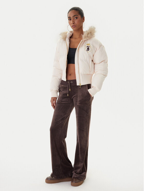 Juicy Couture Juicy Couture Kurtka zimowa JCOIJ225557 Różowy Oversize
