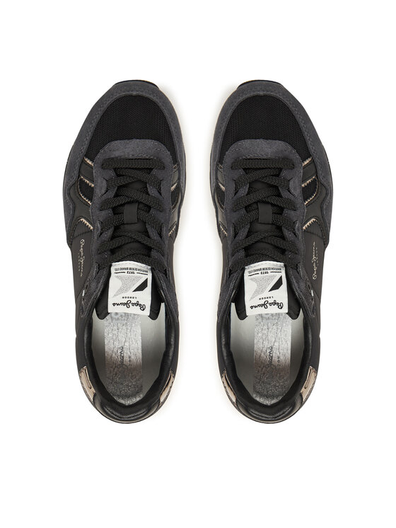 Pepe Jeans Pepe Jeans Sportcipők Brit Mirror W PLS400004 Fekete