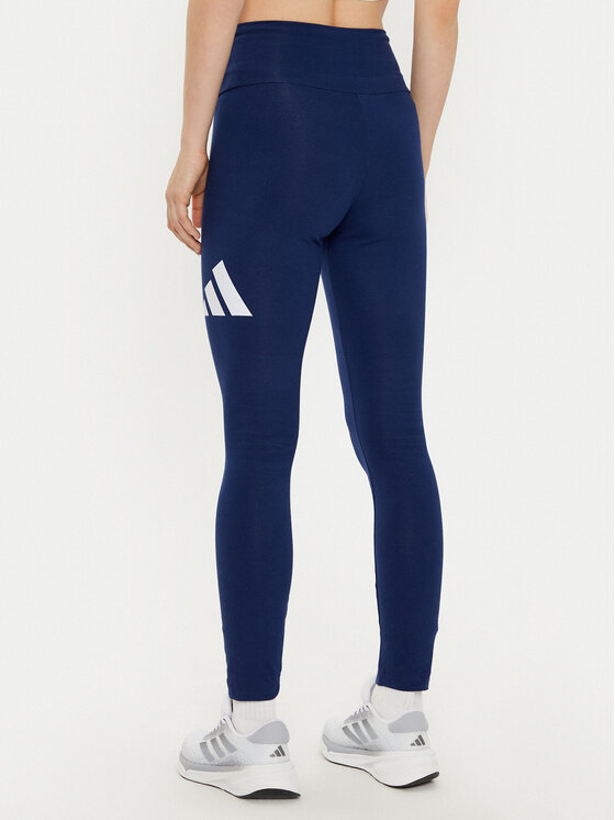 adidas adidas Colanți Essentials Big Logo JH1184 Bleumarin Slim Fit