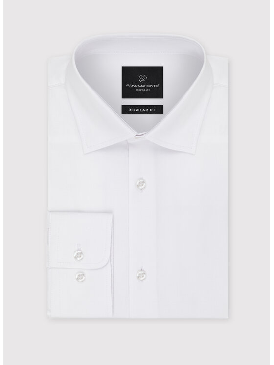Pako Lorente Pako Lorente Koszula B24WH-1X-047 Biały Regular Fit