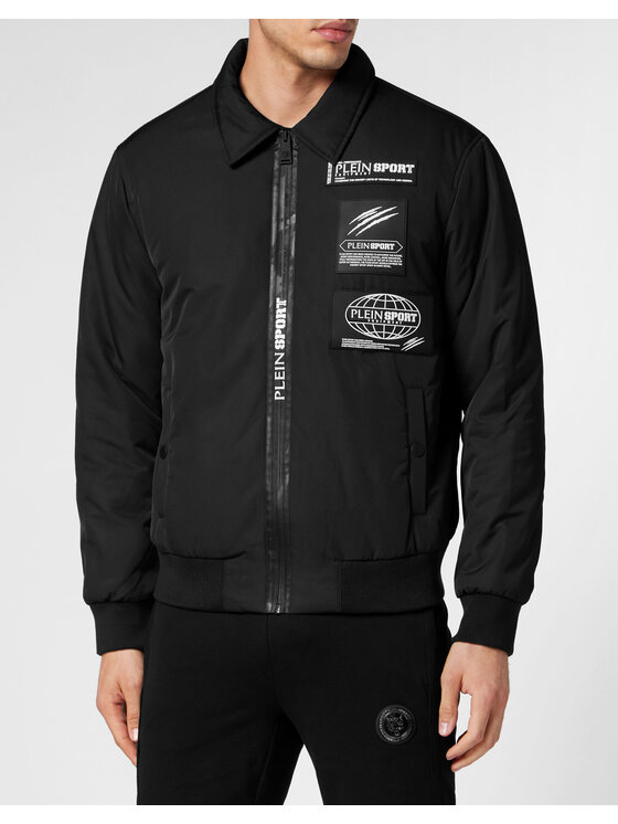Plein Sport Plein Sport Kurtka bomber 257 Czarny Regular Fit