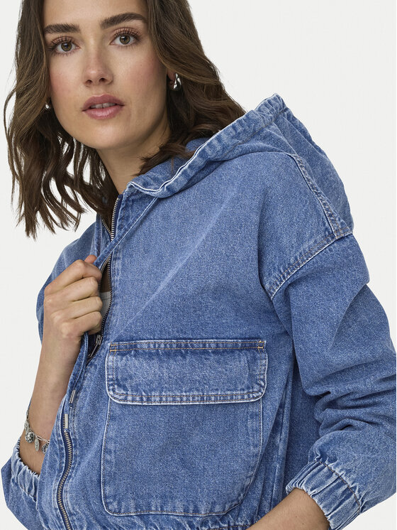 ONLY ONLY Džínsová bunda Kenzie 15356696 Modrá Regular Fit