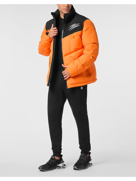 Plein Sport Plein Sport Kurtka puchowa 29540 Pomarańczowy Regular Fit
