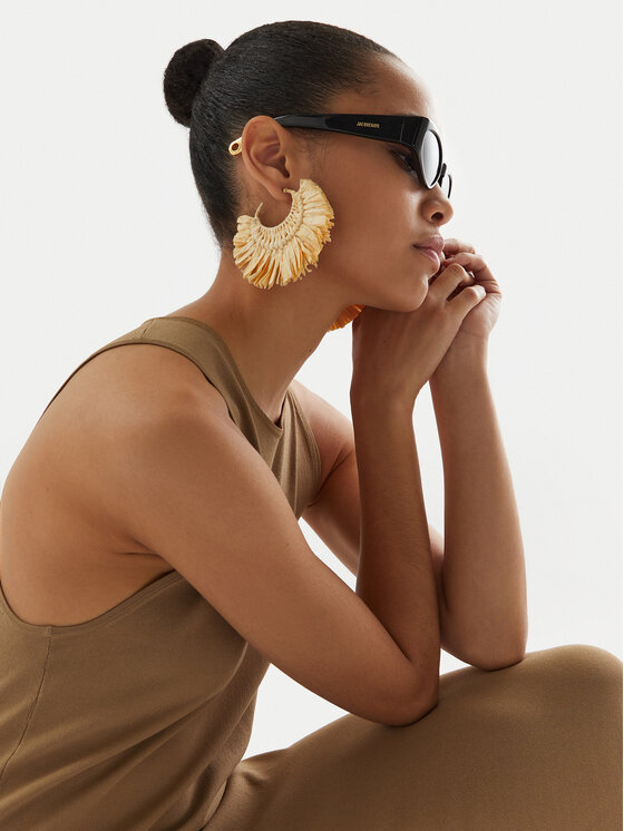 JACQUEMUS JACQUEMUS Сонцезахисні окуляри JAC4C1SUN Чорний