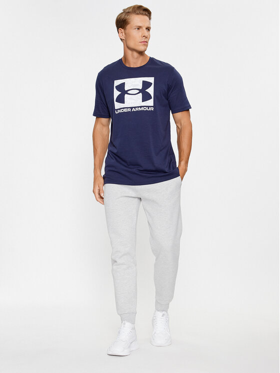 Under Armour Under Armour T-särk Ua Abc Camo Boxed Logo Ss 1361673 Tumesinine Loose Fit