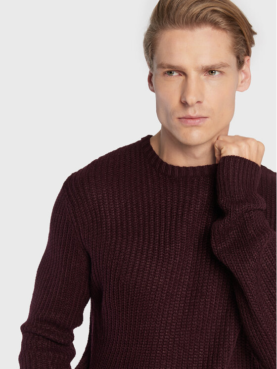 Maglione MK-181BINARYO Bordeaux Regular Fit