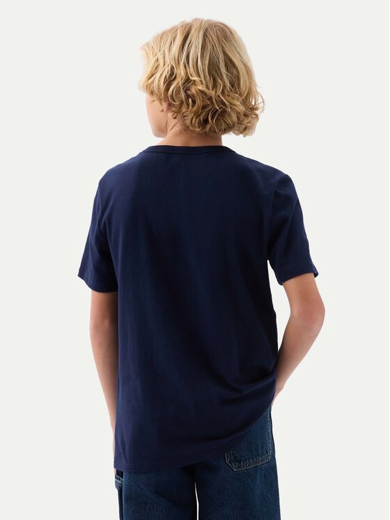 Gap Gap T-krekls 885753 Tumši zils Regular Fit