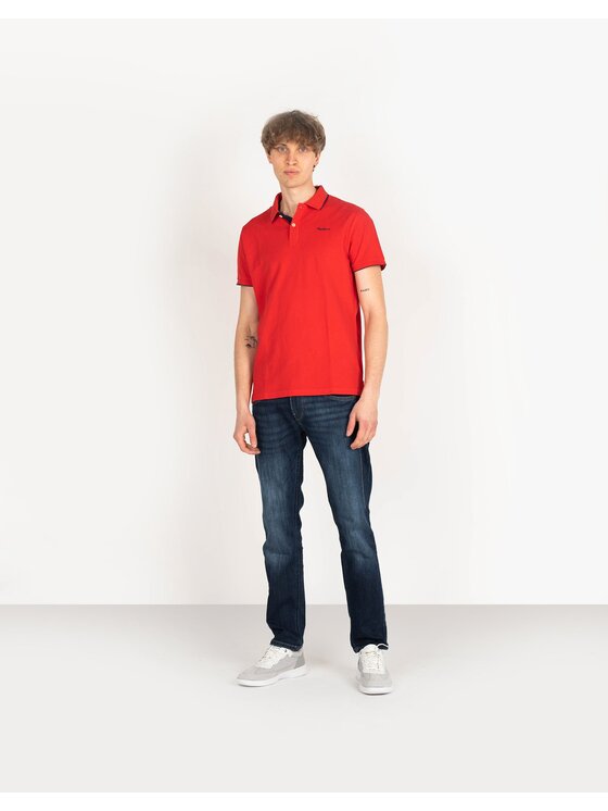 Pepe Jeans Pepe Jeans Polo PM541431 | Lucas Czerwony Regular Fit