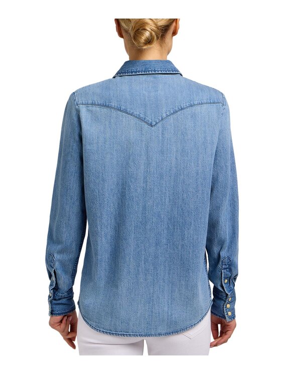 Lee Lee Koszula jeansowa 112350257 Niebieski Regular Fit