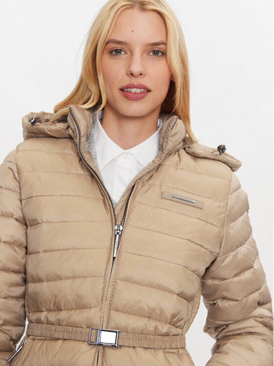 Calvin Klein Calvin Klein Ziemas jaka K20K208011 Bēšs Slim Fit