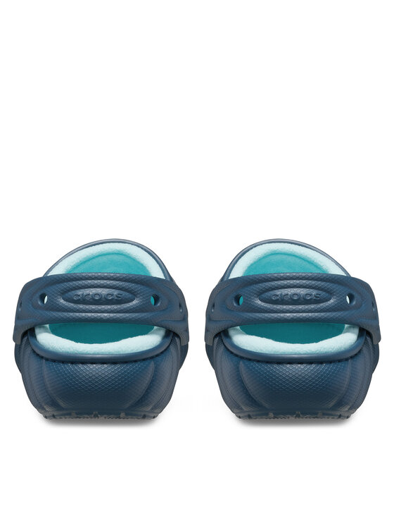 Crocs Crocs Klapki Classic Lined Overpuff Clog 210059 Niebieski