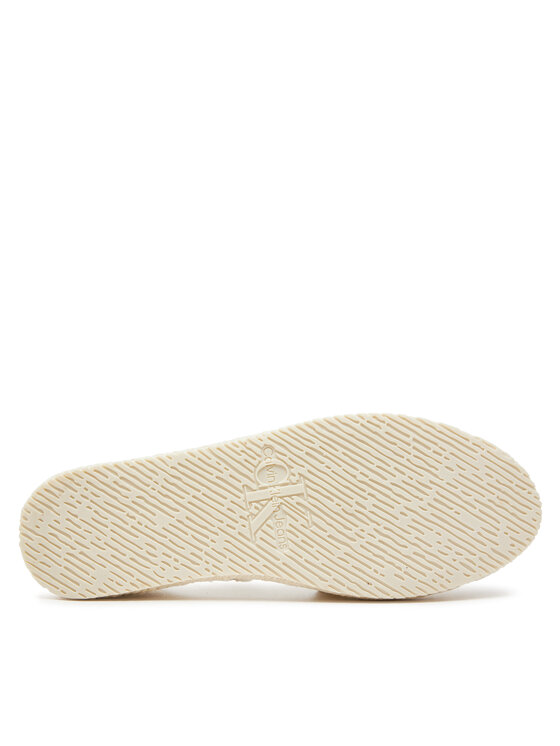 Calvin Klein Jeans Calvin Klein Jeans Espadrilky Ankle Espadrille Btw YW0YW01027 Écru