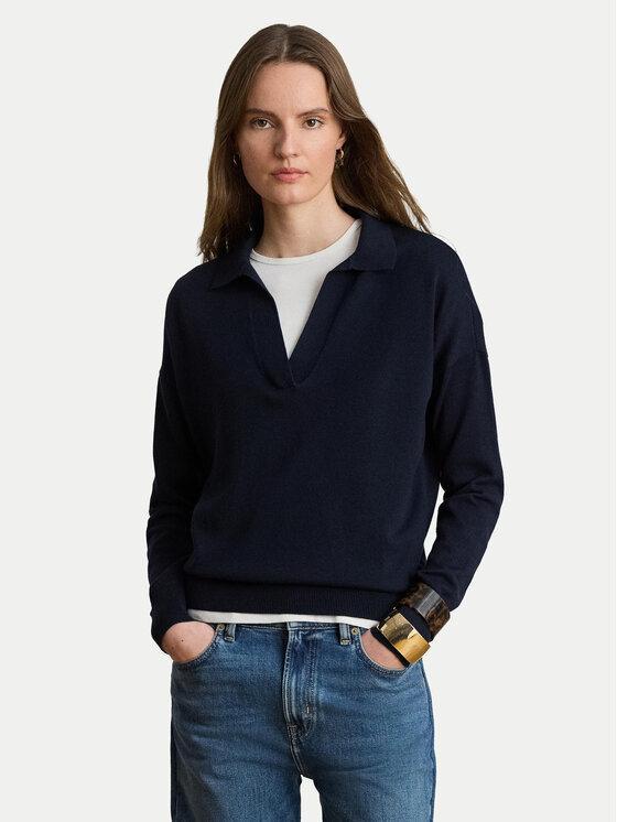 LAUREN RALPH LAUREN Pulover 200P14056003 Bleumarin Regular Fit