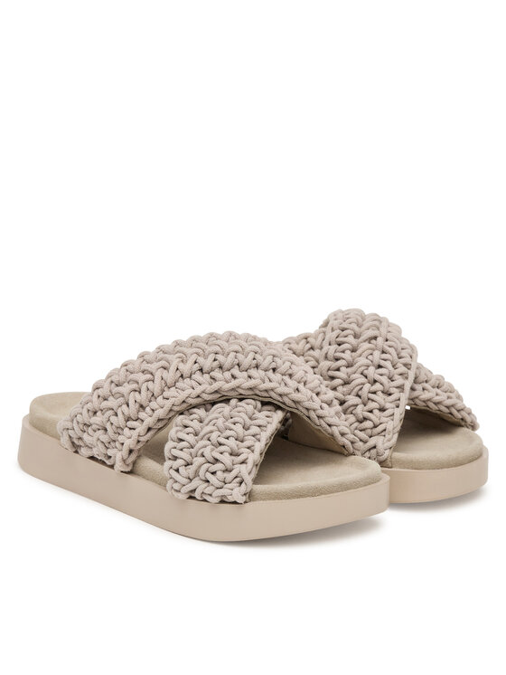 Inuikii Inuikii Pantoletten Woven 1004.003.0062 Hellgrau