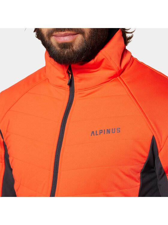 Alpinus Alpinus Kurtka outdoor Brazeau Pomarańczowy Regular Fit