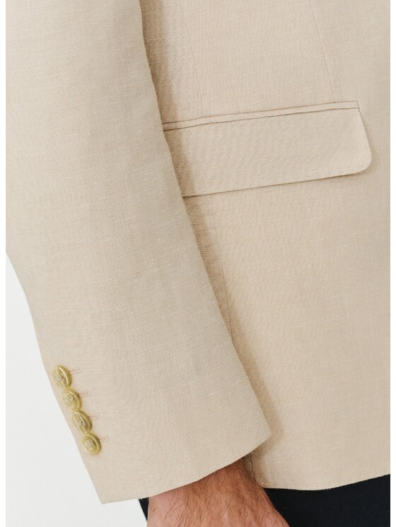 Pako Lorente Pako Lorente Marynarka P24SF-3X-020 Écru Slim Fit