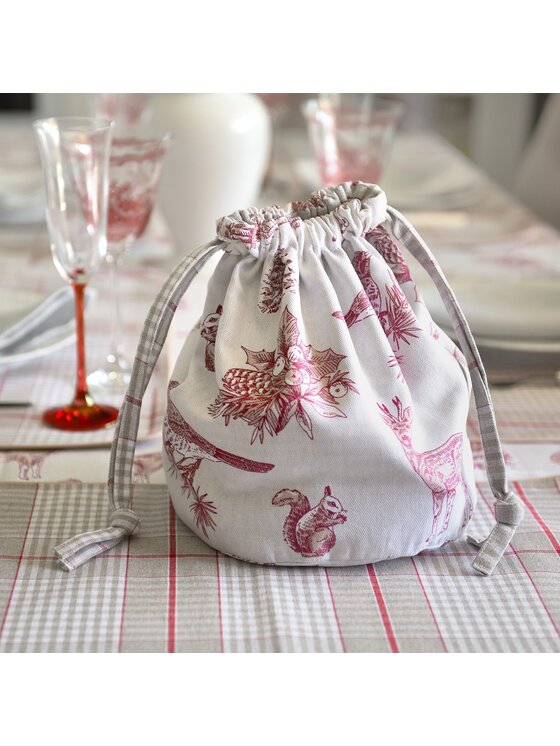 Roseberry Home Roseberry Home Chlebak Toile de Jouy Blue Red Forest Czerwony