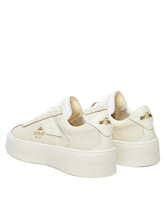 REPLAY REPLAY Sneakersy Allen GWSE4 .000.C0002L Écru