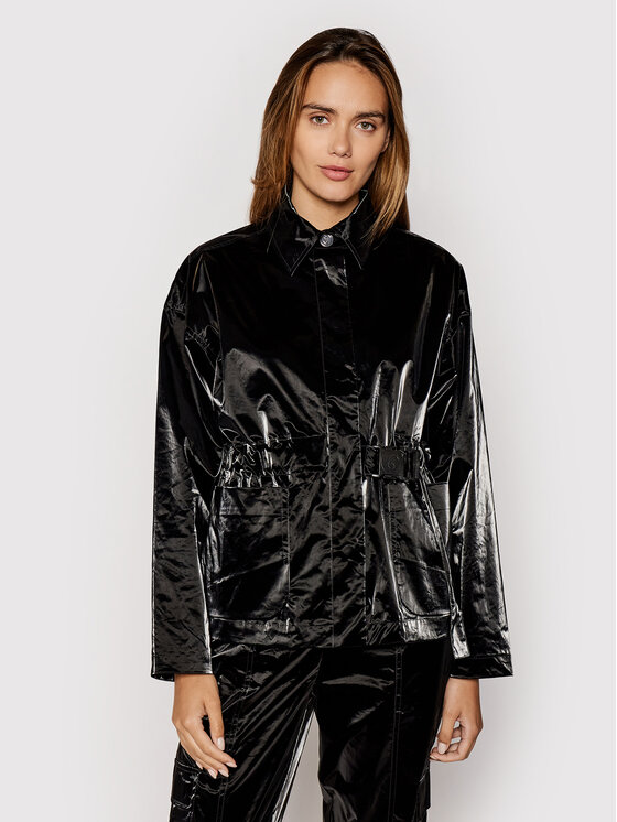 Remain Remain Bunda z imitace kůže Ruth RM409 Černá Regular Fit