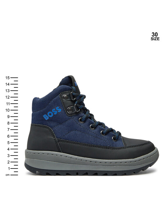 BOSS Boss Gležnjarji J51318 Modra