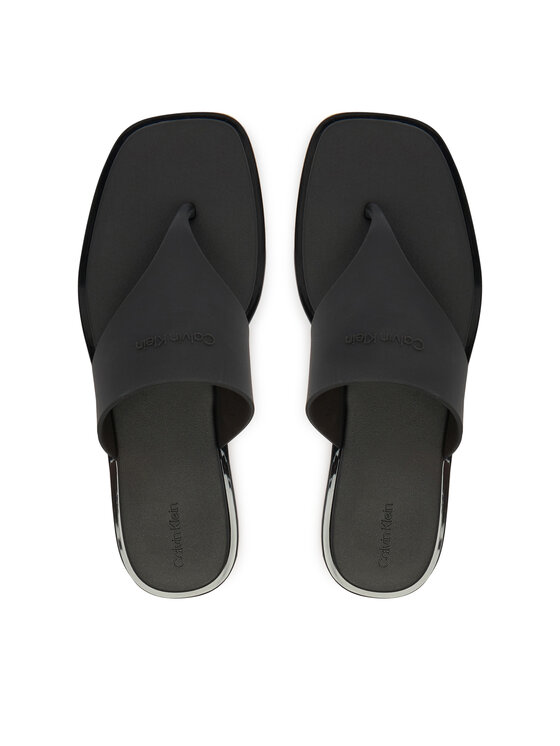 Calvin Klein Calvin Klein Japonki Jelly Sandal Thong Mat Tran Tpu HW0HW02964 Czarny