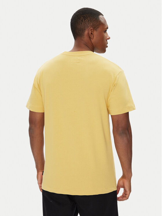 DC Shoes DC Shoes T-Shirt ADYKT03246 Żółty Regular Fit