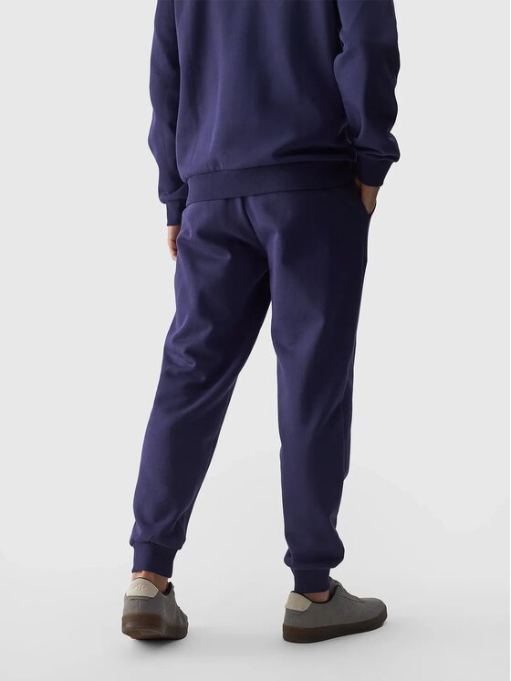 4F 4F Teplákové kalhoty 4FWMM00TTROM0943-31S Tmavomodrá Regular Fit