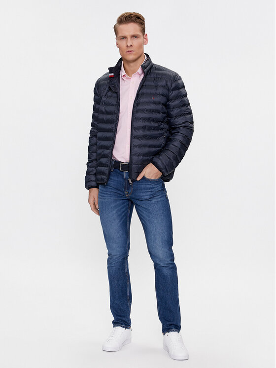 Tommy Hilfiger Tommy Hilfiger Kurtka przejściowa Core Circular MW0MW18763 Granatowy Regular Fit