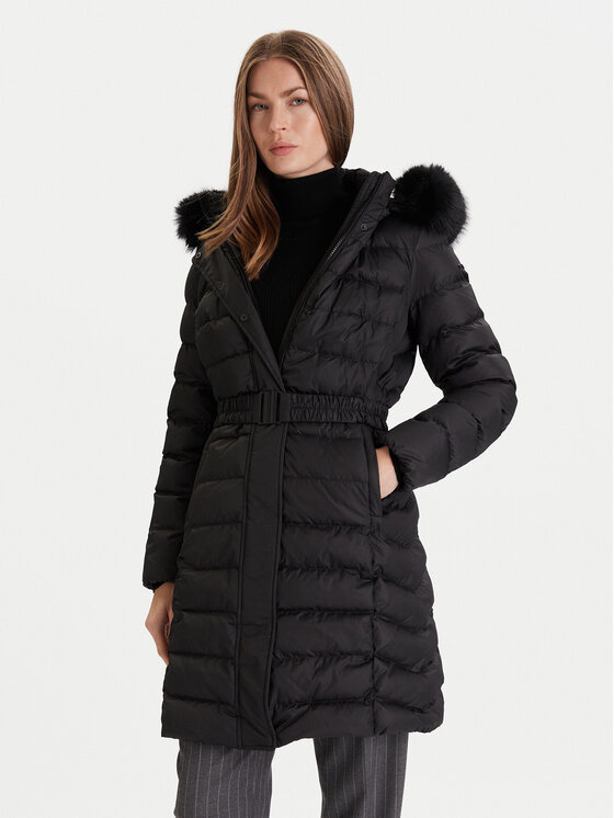 Geox Geox Talvemantel Catria W5626F T3152 F9000 Must Slim Fit
