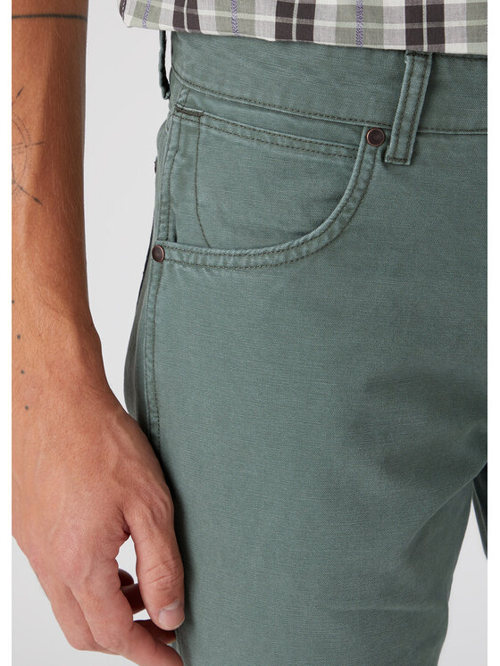 Wrangler Wrangler Jeansy GREENSBORO Zielony Straight Fit