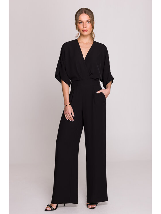 Stylove Stylove Overal S395 Černá Sexy Straight Fit