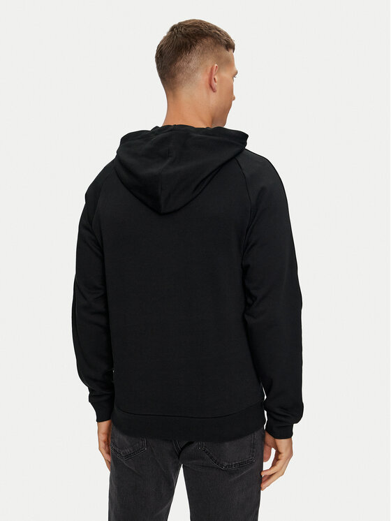 HUGO Hugo Majica dugih rukava Tonal Logo 50520502 Crna Regular Fit