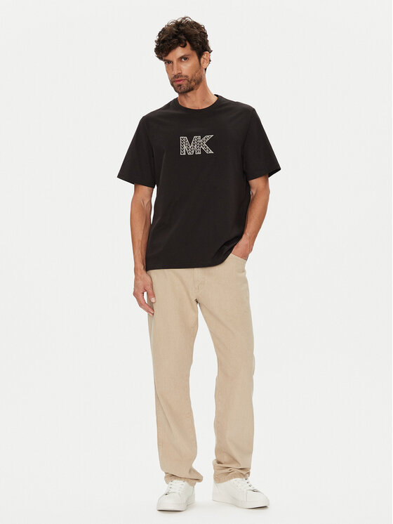 Michael Kors Michael Kors Marškinėliai CT552LN1V2 Juoda Regular Fit