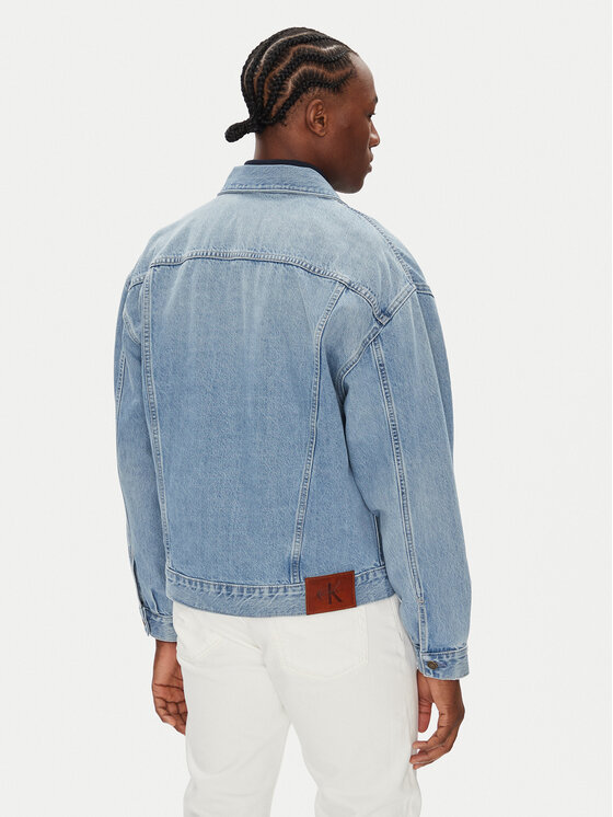 Calvin Klein Jeans Calvin Klein Jeans Geacă de blugi 90's Icon LV04RB794G Albastru Regular Fit