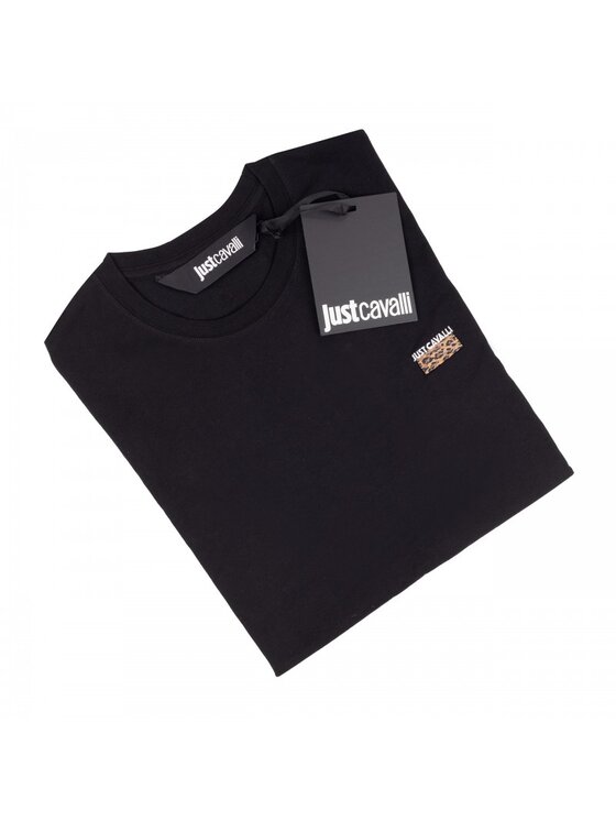 Just Cavalli Just Cavalli Tričko 78OAHE11 78PM601 899 Čierna Regular Fit