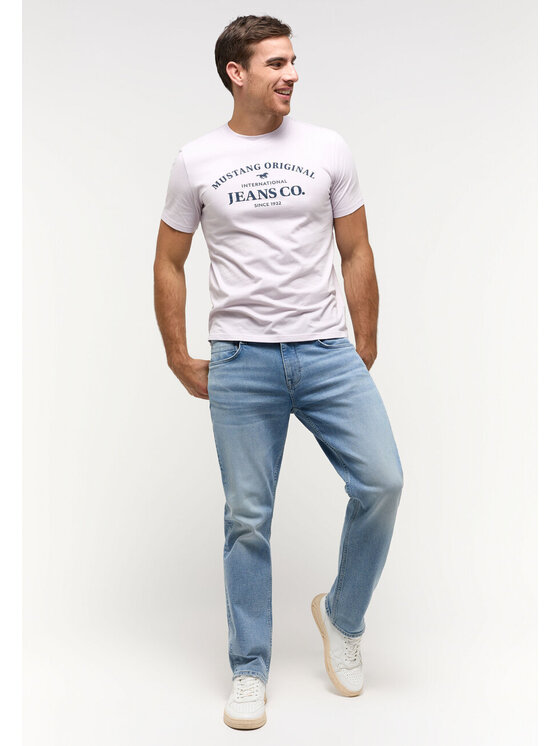 Mustang Mustang T-shirt AUSTIN Bianco Regular Fit