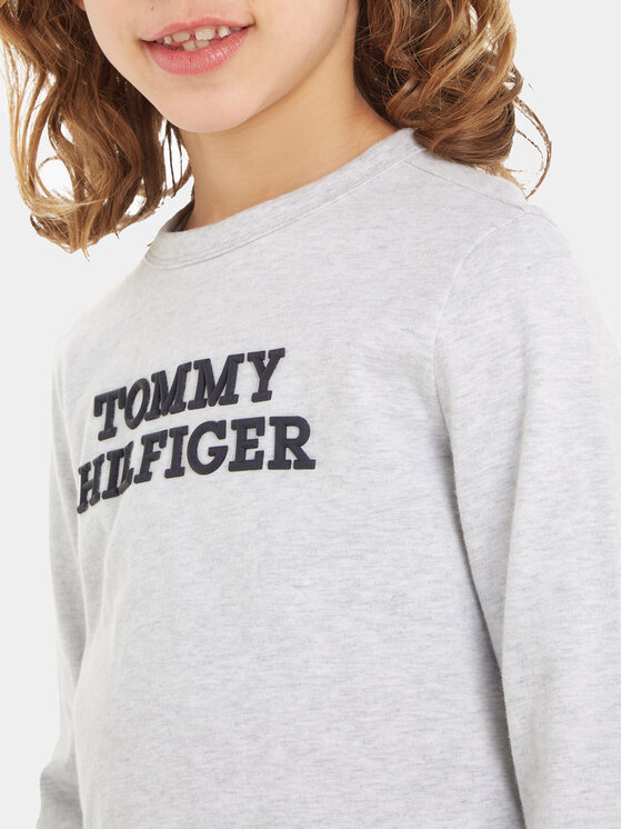 Tommy Hilfiger Tommy Hilfiger Bluză KB0KB08554 S Gri Regular Fit
