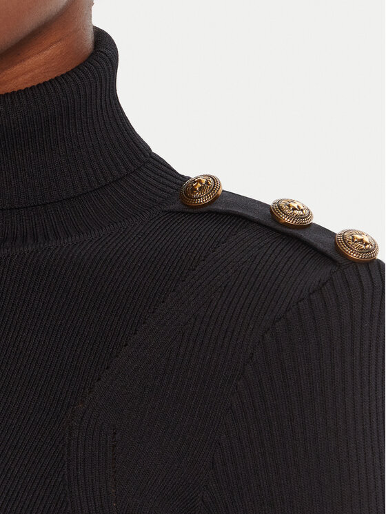 Gaudi Gaudi Rollkragenpullover 521FD53037 Schwarz Regular Fit