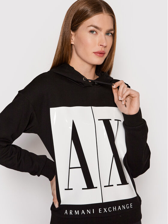 Armani Exchange Armani Exchange Mikina 8NYM14 YJ68Z 1200 Černá Regular Fit